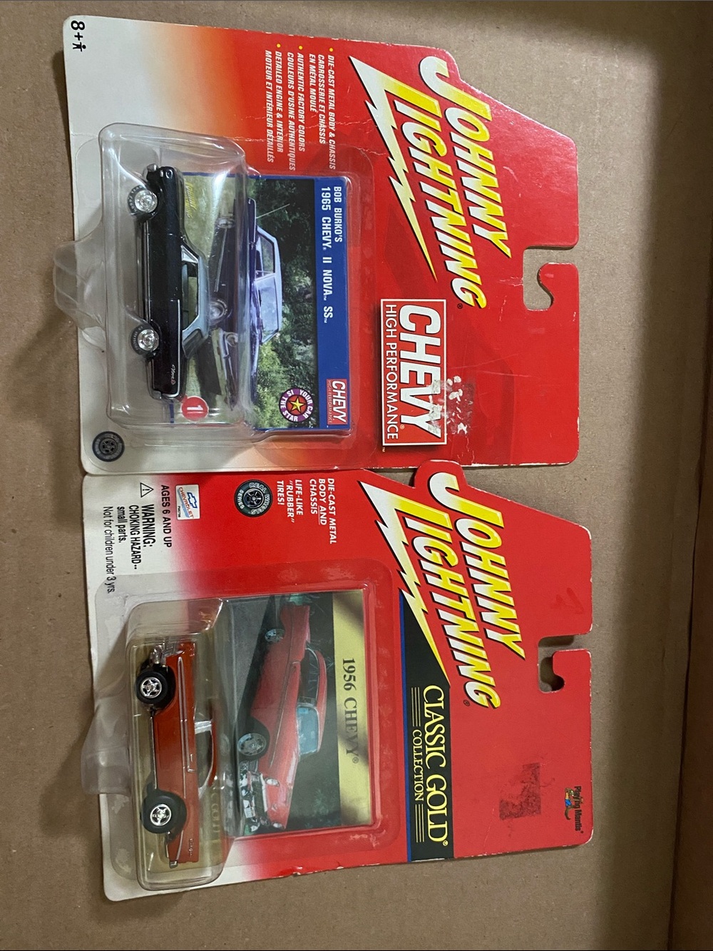 Johnny Lightning Chevy Die-Cast 2 car lot